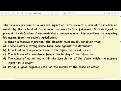 Mareva Injunction #intellectualpropertylaw #llbsem6 #lawexams #llbexams #copyrightlaw #lawyer