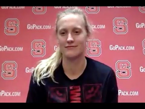 NC State center Elissa Cunane Miami postgame