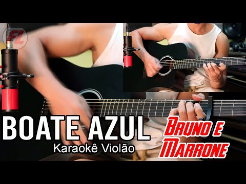 Boate azul Bruno e Marrone Karaokê violão (Cm)