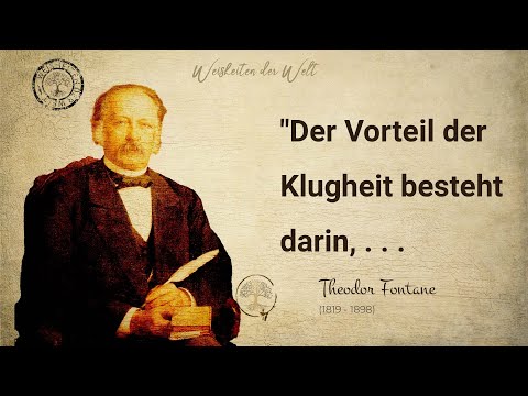 Die schönsten Zitate von Theodor Fontane