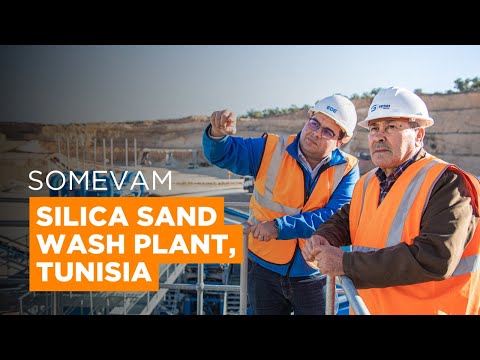 Silica Sand Wash Plant Installed for SOMEVAM (Sebri Group) in Tunisia