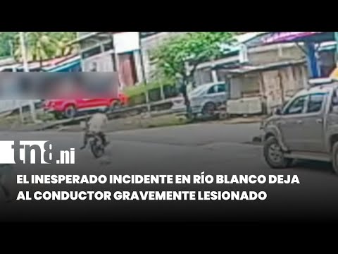 Tragedia en Río Blanco: Fuerte incidente deja al conductor con lesiones de consideración