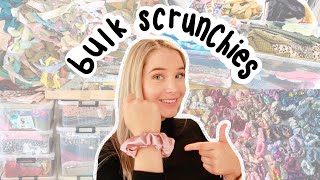 How i make my scrunchies in bulk - make scrunchies fast - Scrunchy for your business - Etsy store