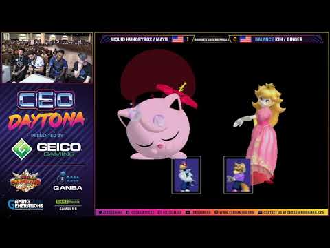 CEO 2018 Melee - Hungrybox + Mayb vs KJH + Ginger - Doubles Losers Finals