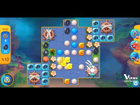 Fishdom. 9216 level no boosters and diamonds. 17 moves