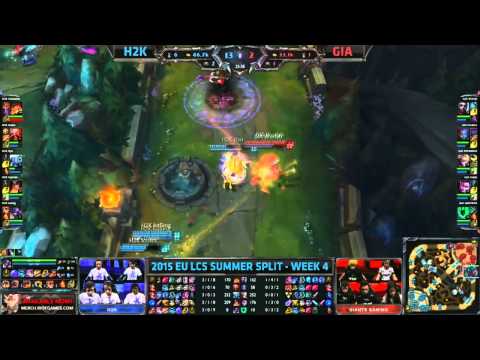 H2K vs GIA EU LCS Championship series Summer Split 2015 W4D2 SK H2K vs Giants game highlights