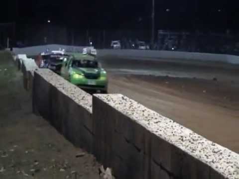 MODIFIED SEDANS WILD DESERT ALLSTARS SERIES. ROUND.2.HEAT.1. 27/10/2012.JESSICA RAYMONT BIG WIN.