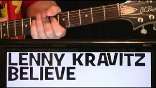 Lenny Kravitz Believe Guitar Chords Lesson &amp; Tab Tutorial + Solo