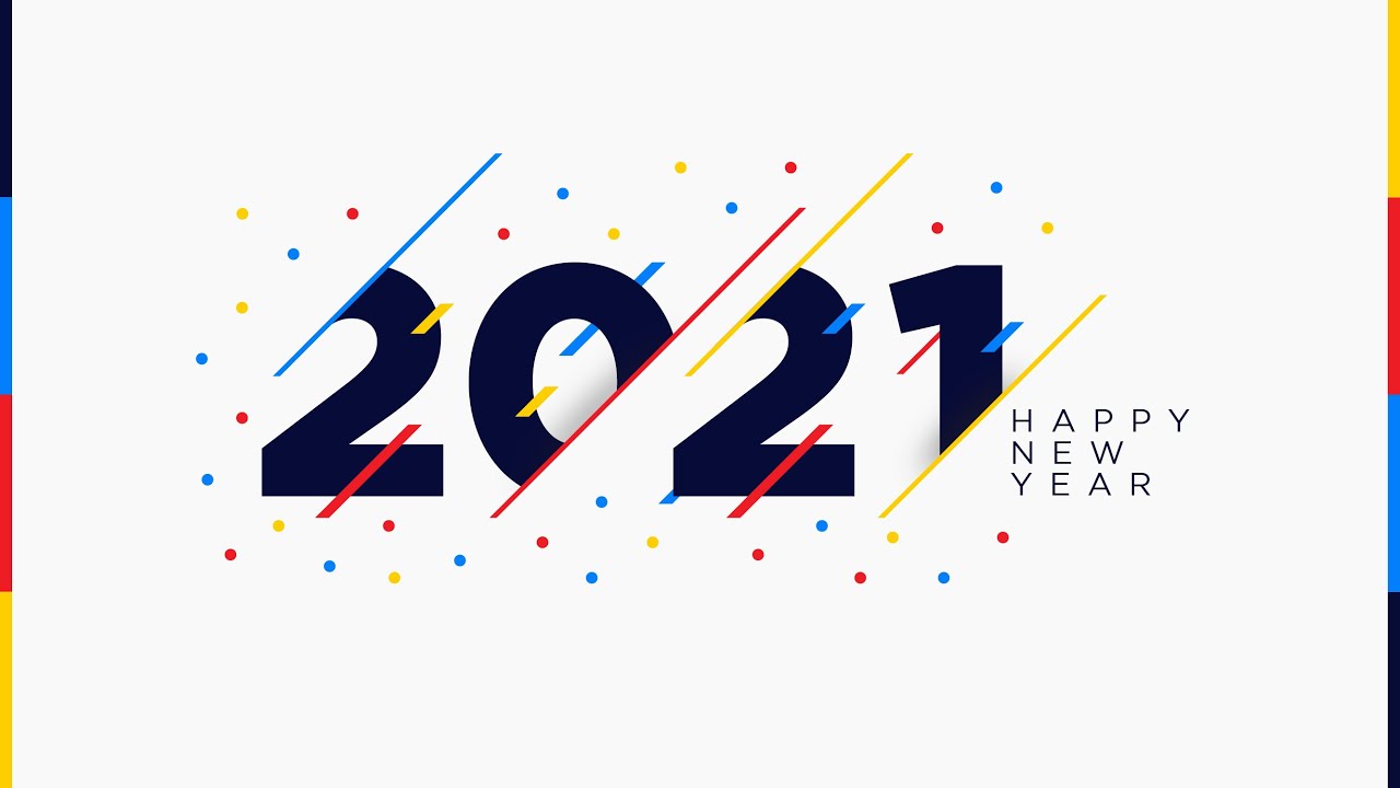 2021 Happy New Year Design In Adobe Illustrator CC