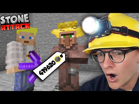 ERSTES NETHERITE + 420.000 COBBLE NEUER VILLAGER! StoneAttack! #6