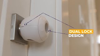 Child Safety Door Knob Covers - Dual Locks to Childproof Your Doors