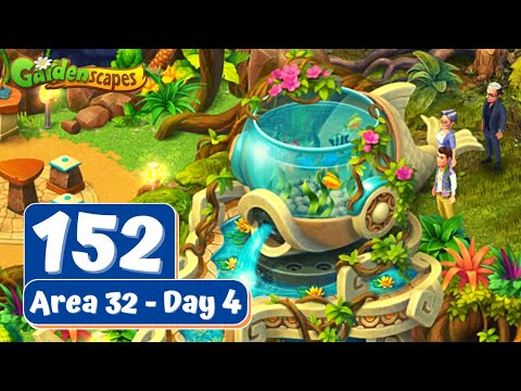 Gardenscapes Story - Part 152 - Area 32 - Day 4 - Gameplay