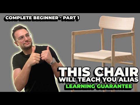 Beginner Surface Modeling in Autodesk Alias | Chair Tutorial Part 1