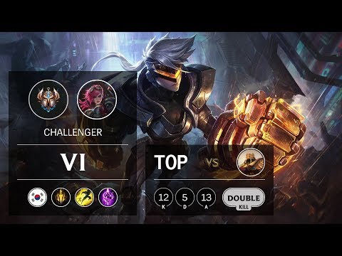 Vi Top vs Azir - KR Challenger Patch 9.14
