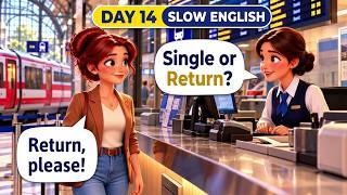 30-Days Slow English — Day 14:  English at Train Station  🚆