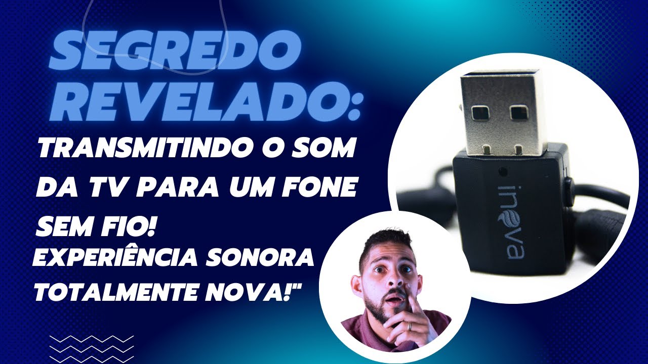 Transmissor e receptor Bluetooth para sua tv (Como transmitir o som da TV no som ou fone)