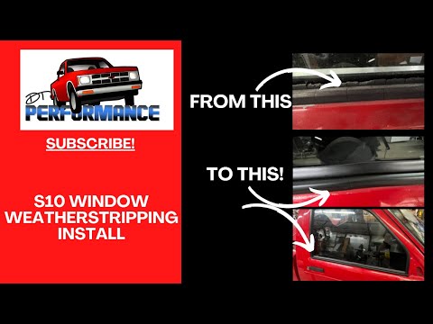 Window Weather Stripping and Installing Window Clips on the S10