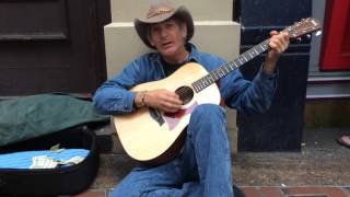 Doug Seegers Playing Going Down To The River On The Street In Nashville