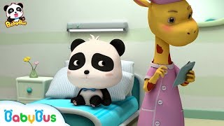 Baby Panda didnt Want to Go to School  Doctor Cart