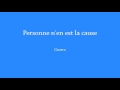 Gwerz - Personne n'en est la cause 