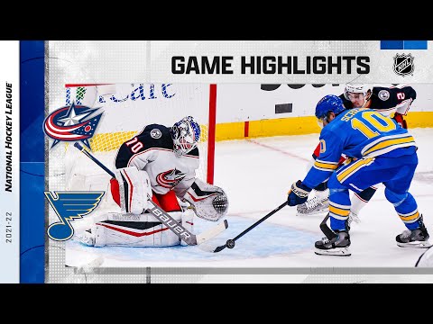 Blue Jackets @ Blues 11/27/21 | NHL Highlights
