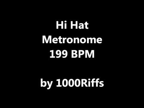 Hi Hat Metronome 199 BPM - Beats Per Minute