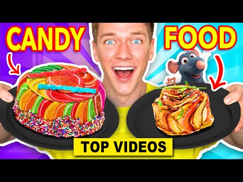 SHOCKING Making FOOD Out Of CANDY Challenges!! Learn How To Make Real vs DIY Pranks | Collins Key