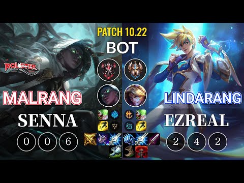 KT Malrang Senna vs Lindarang Ezreal Bot - KR Patch 10.22