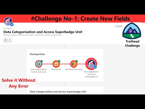 Data Categorization and Access Superbadge Unit|| Challenge No 1|| Create New Fields