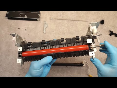HOW TO REPLACE FUSER FILM SLEEVE AND LOWER PRESSURE ROLLER ON CANON MF5940, MF6140, MF6180, MF411