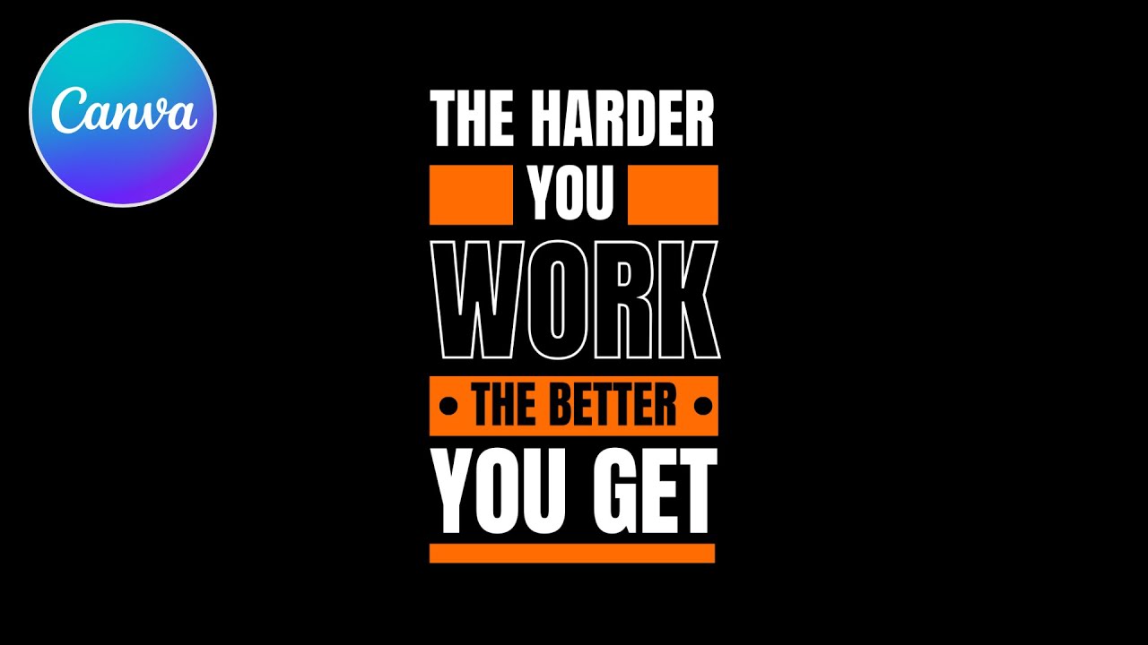 Quote Typography Poster Design Tutorial in Canva