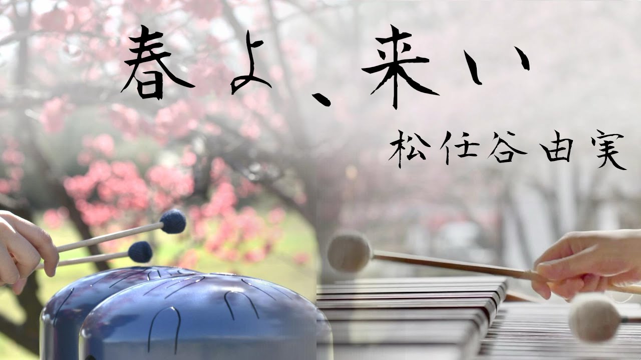 さざなみドラム × マリンバ｜春よ、来い  松任谷由実｜マリンバの響きに包まれる