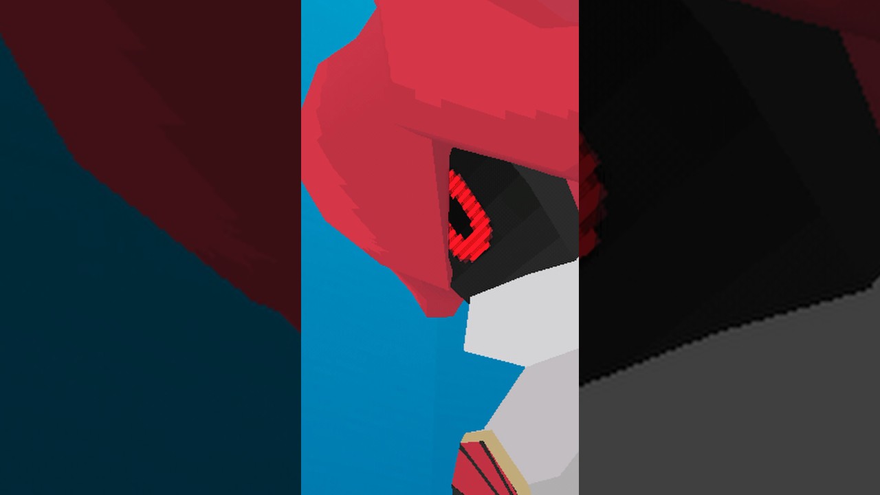 Metal Teto is fully operational #teto #vocaloid  #miku #sonic #lowpoly