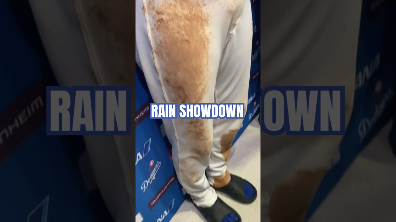 雨の日の激突を終えた大谷翔平 #shorts #大谷翔平 #Dodgers