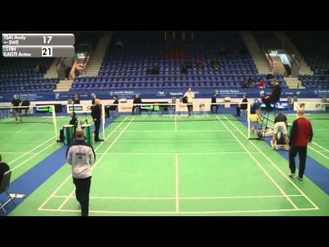 Badminton - Andy Tsai vs Anton Kaisti (MS, Qualifier) - Swedish Masters 2016