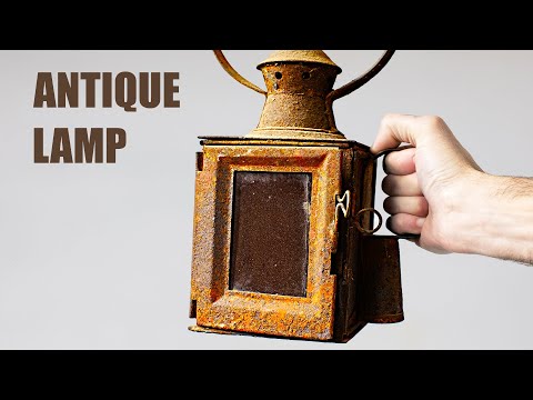 Very Rusty Railway Oil Lamp Restoration