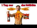 Ich esse 1 Tag lang nur das Schärfste