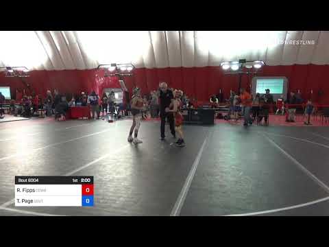 41 Kg Rr Rnd 1 - Rustin Fipps, Cowboy Wrestling Club Vs Thunder Page, South Central Punisher Wrest