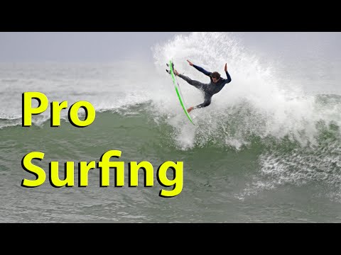 Surfing at Trestles, WSL pros free-surf session, right before World Finals 2023 contest