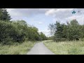A Reflective Journey Down A Gravel Trail On A Dreary Day