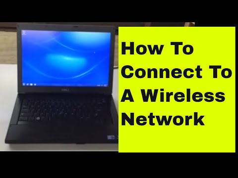 Connecting to Wireless Network on Dell latitude laptop
