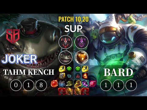 SB joker Tahm Kench vs Bard Sup - KR Patch 10.20