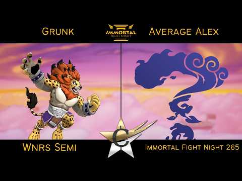 Immortal Fight Night 265 Wnrs Semi - Grunk (Zetterburn) Vs Average Alex (Random) - Rivals 2