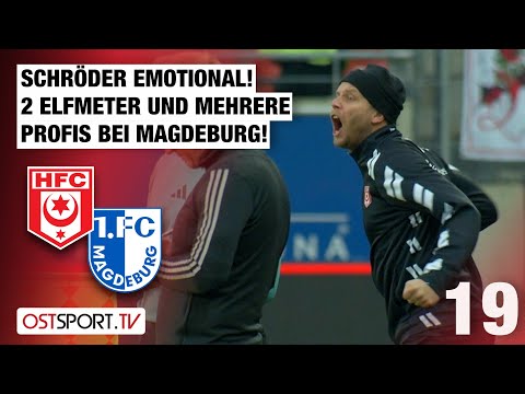 Two penalties in the Saxony-Anhalt derby: Hallescher FC - 1. FC Magdeburg II | Regionalliga Nordost