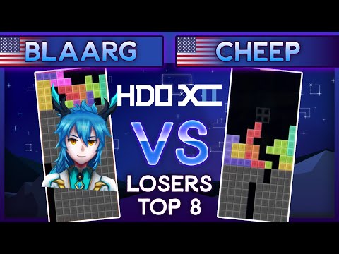 Hard Drop Open 12 - Blaarg Vs. Cheep - Losers Top 8 TETR.IO Tournament