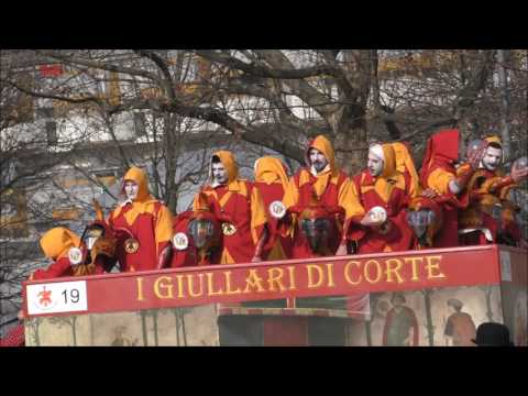 I Giullari di Corte carro da getto - Carnevale Ivrea 2017