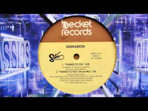 sinnamon - thanks to you (12'' original version)