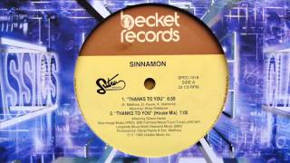 sinnamon - thanks to you (12'' original version)