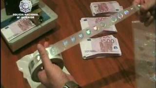 preview picture of video 'Más de 8 millones de euros falsos intervenidos por la Policia Nacional'