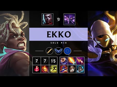 Ekko Mid vs Kassadin - EUW Diamond Patch 25.21